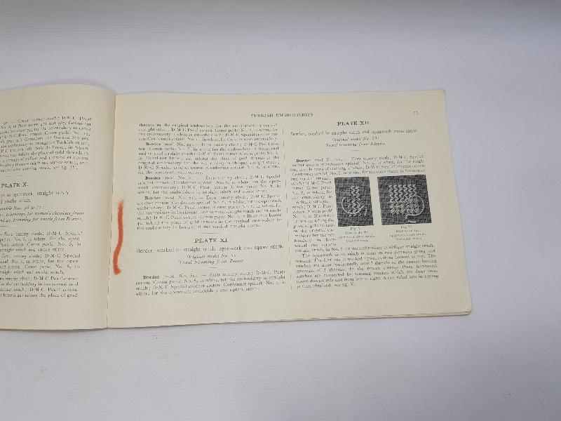 TEKSTİL TARİHİ:  1910 TARİHLİ TÜRK NAKIŞLARI KİTABI - TURKISH EBROIDERIES BOOK