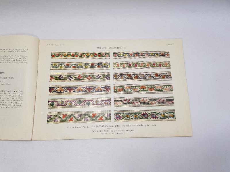 TEKSTİL TARİHİ:  1910 TARİHLİ TÜRK NAKIŞLARI KİTABI - TURKISH EBROIDERIES BOOK