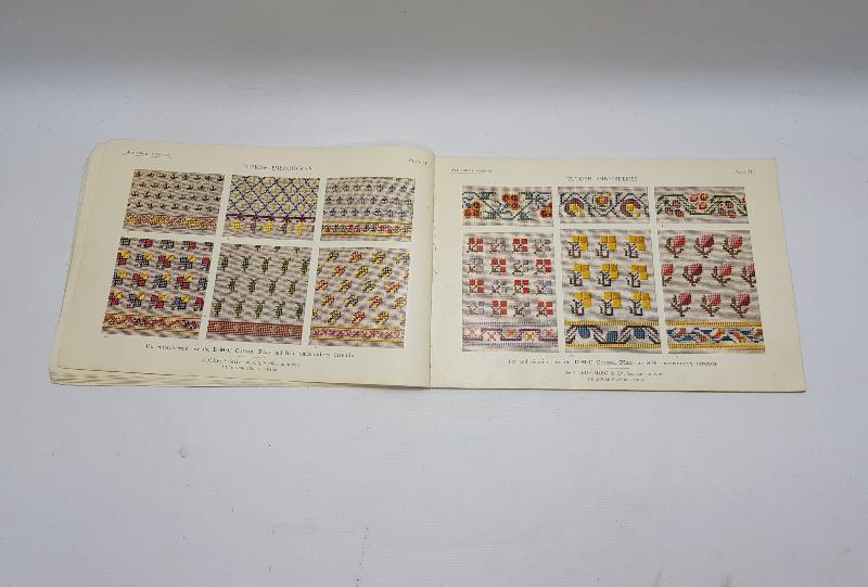 TEKSTİL TARİHİ:  1910 TARİHLİ TÜRK NAKIŞLARI KİTABI - TURKISH EBROIDERIES BOOK