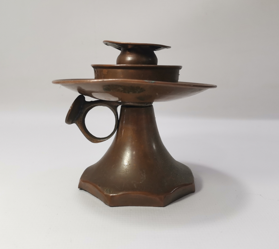 ANTİKA BAKIR EL MUMLUĞU