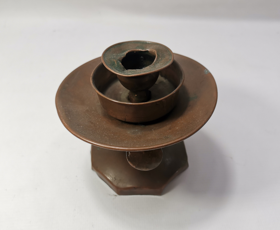 ANTİKA BAKIR EL MUMLUĞU