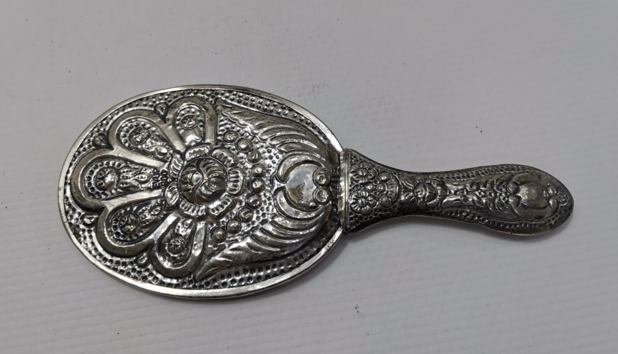 ANTİKA GÜMÜŞ EL AYNASI