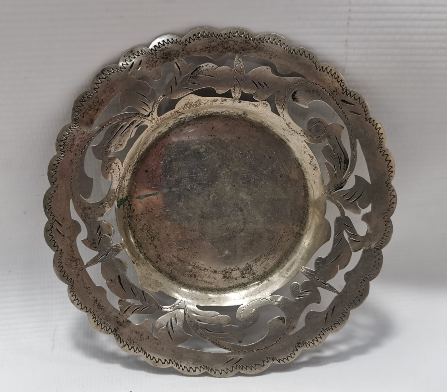 KALEM İŞÇİLİKLİ GÜMÜŞ ANTİKA İFTARİYELİK - HURMALIK