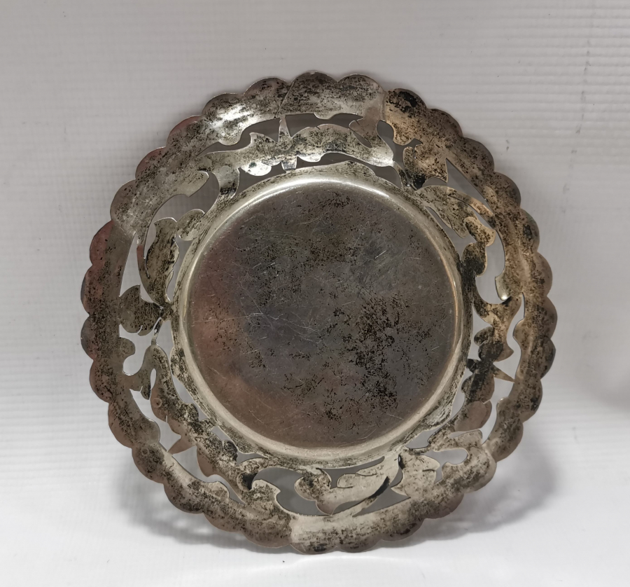 KALEM İŞÇİLİKLİ GÜMÜŞ ANTİKA İFTARİYELİK - HURMALIK