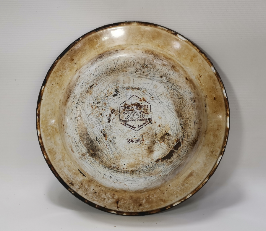 OSMANLI DÖNEMİ AY YILDIZLI EMAYE TABAK