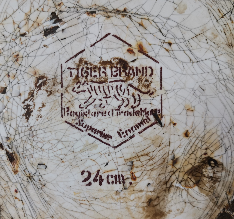 OSMANLI DÖNEMİ AY YILDIZLI EMAYE TABAK