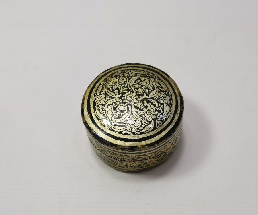 OSMANLI DÖNEMİ EL BOYAMA PAPİER MACHE TESBİH KUTUSU