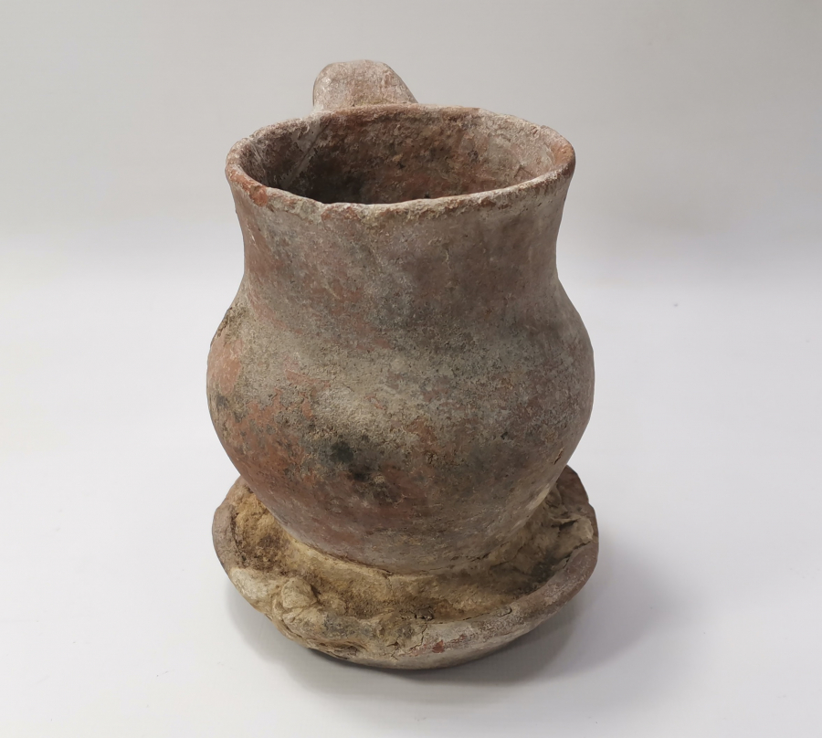 OSMANLI DÖNEMİ NADİR FORMDA ÇANAKKALE İŞİ OTURAKLI DALDIRMA