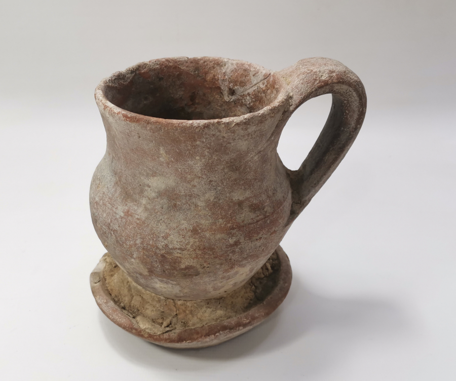 OSMANLI DÖNEMİ NADİR FORMDA ÇANAKKALE İŞİ OTURAKLI DALDIRMA