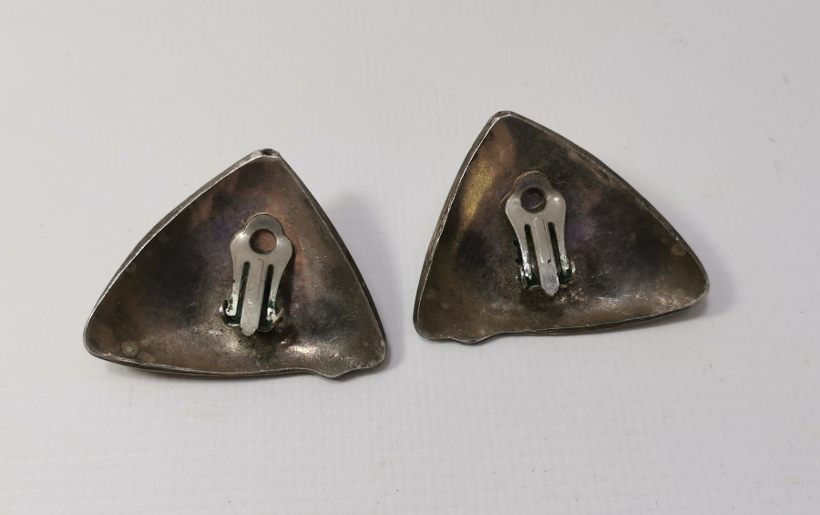 ÖZEL YAPIM GÜMÜŞTEN MAMUL ANTİKA BÜYÜK BOY KÜPE