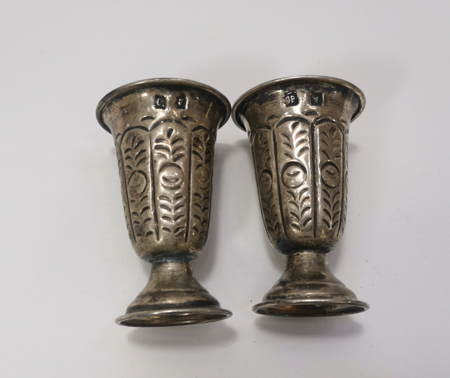 ÜZERİ HAYAT AĞAÇLI ANTİKA GÜMÜŞ ÇİFT ZEMZEMLİK