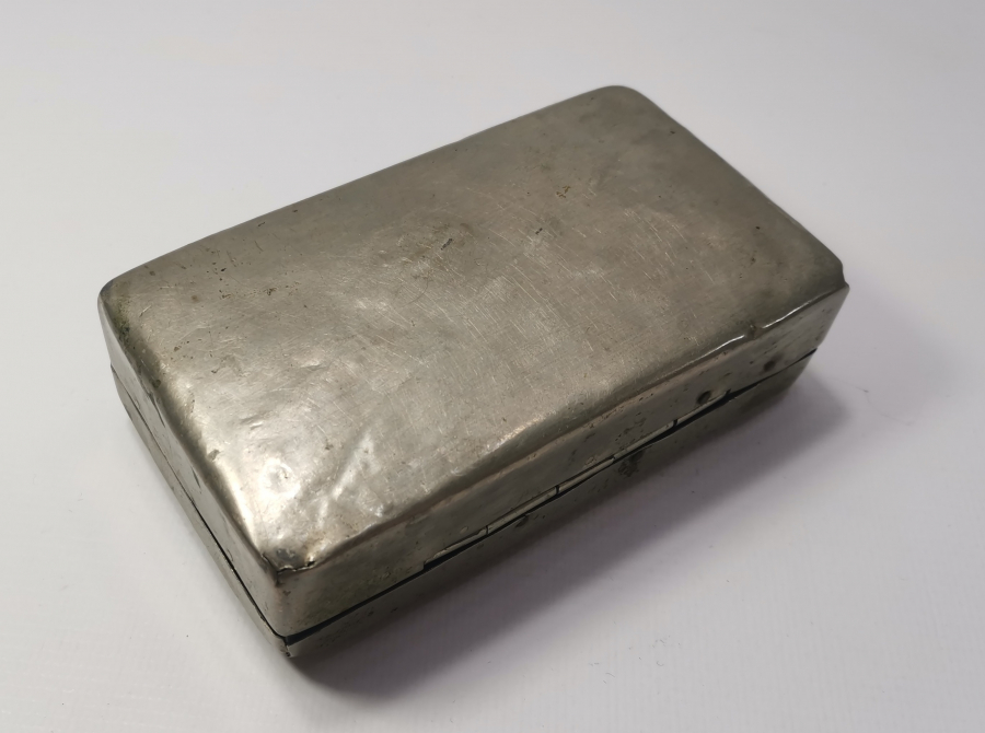 OSMANLI DÖNEMİ KALEM İŞÇİLİKLİ ASKERİ TÜTÜN TABAKASI