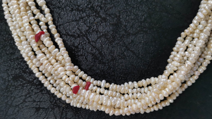 OSMANLI DÖNEMİ MERCANLI KUM İNCİ GERDANLIK