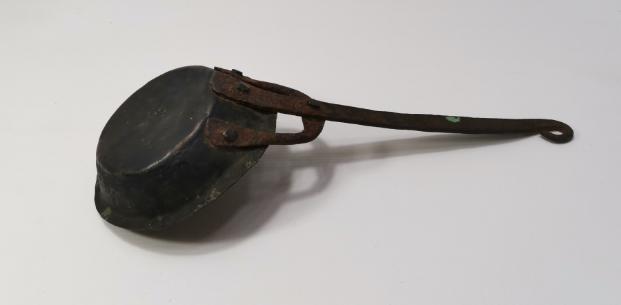 OSMANLI DÖNEMİ NADİR FORMDA KAHVE KAVURMA TAVASI