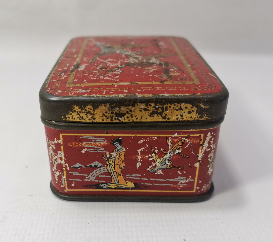 OSMANLI DÖNEMİ ÜZERİ OSMANLICA YAZILI ÇAY KUTUSU