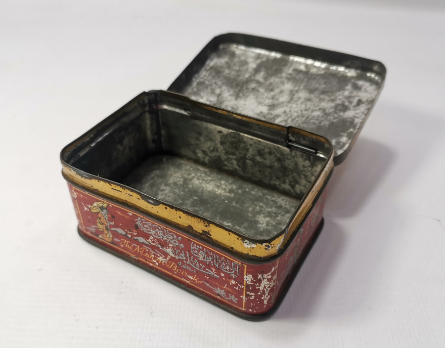 OSMANLI DÖNEMİ ÜZERİ OSMANLICA YAZILI ÇAY KUTUSU