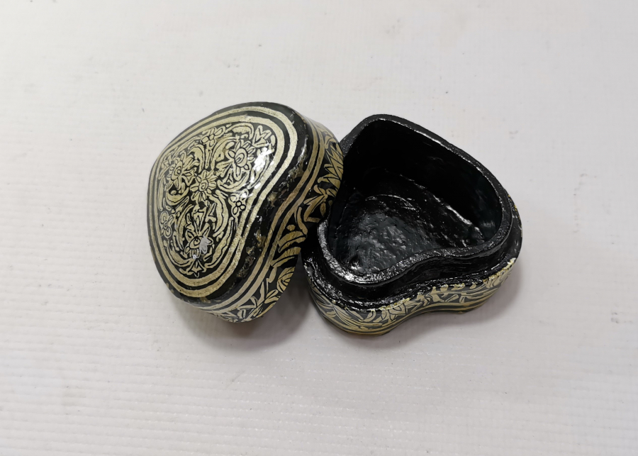 TAMAMI EL BOYAMA ANTİKA PAPİER MACHE MÜCEVHER KUTUSU