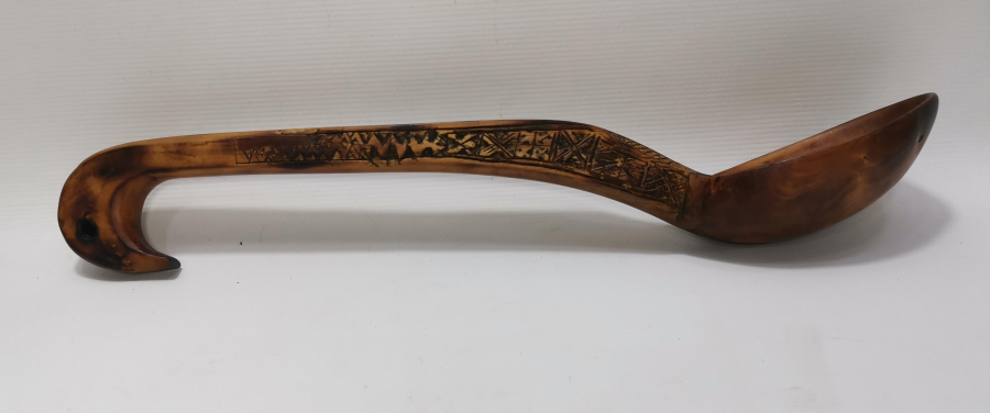 ÜZERİ DUALI BÜYÜK BOY AHŞAP ŞİFA KEPÇESİ- KAŞIĞI