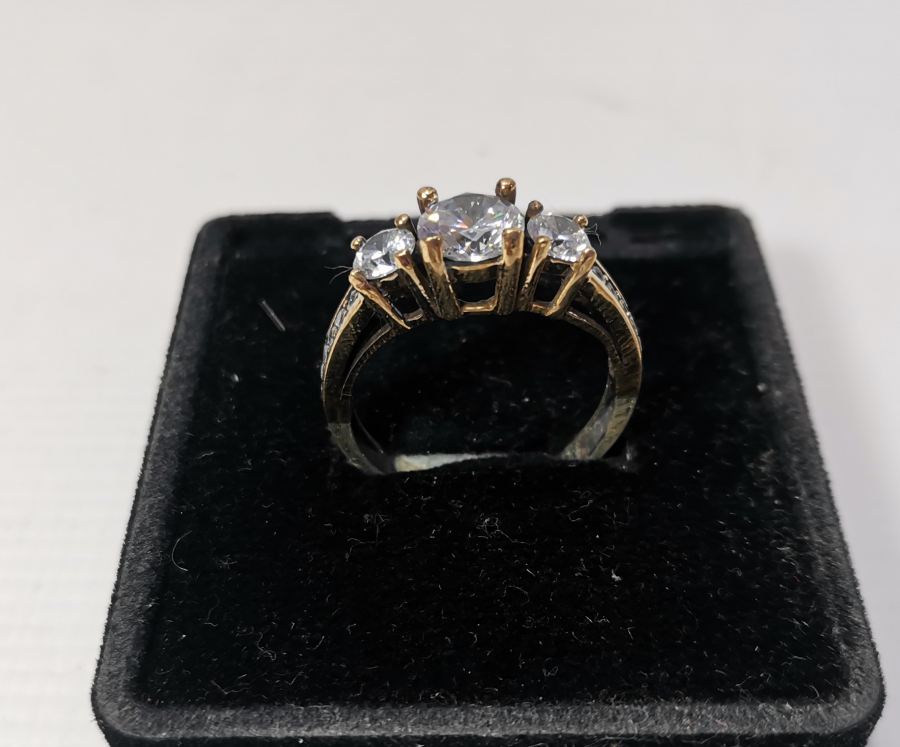 3 TAŞ GÜMÜŞ YÜZÜK