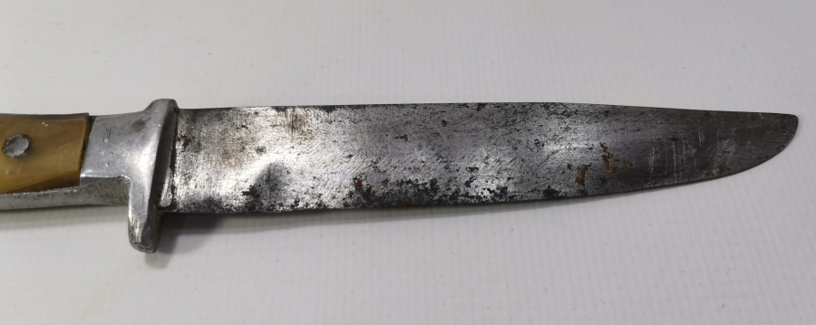 BOYNUZ SAPLI YERLİ YAPIM ANTİKA AVCI BIÇAĞI