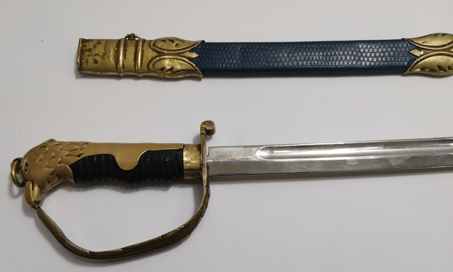 CUMHURİYET BAŞLARI BOYNUZ SAPLI NADİR HAVACI SUBAY KILICI