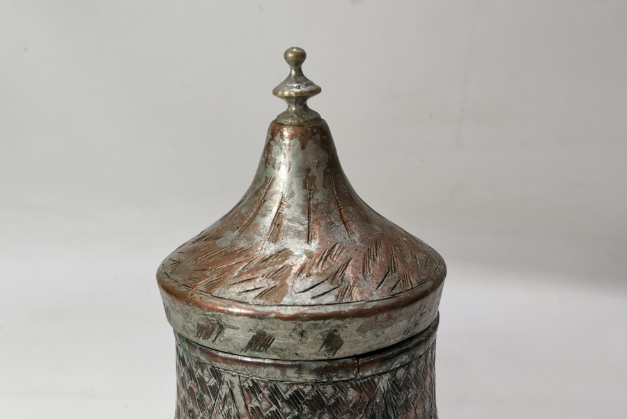 OSMANLI DÖNEMİ BOSNA YAPIMI TEKKE İŞİ KUBBELİ KAHVE KUTUSU