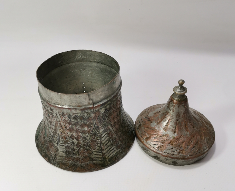 OSMANLI DÖNEMİ BOSNA YAPIMI TEKKE İŞİ KUBBELİ KAHVE KUTUSU