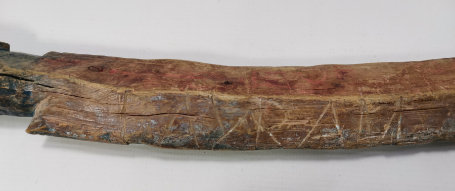 YALMANLI PALA FORMUNDA YAPILMIŞ AHŞAP OYUNCAK KILIÇ