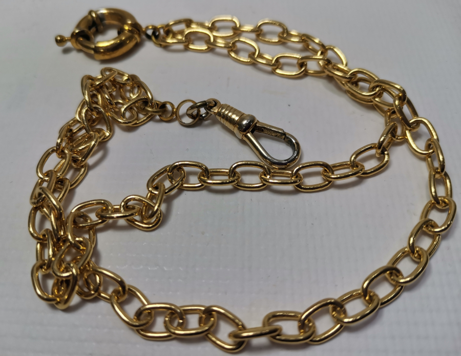 ALTIN KAPLAMA ANTİKA ÇİFT SIRA CEP SAATİ KÖSTEĞİ