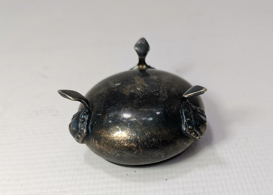 ANTİKA GÜMÜŞ KAPLAMA HAVYARLIK