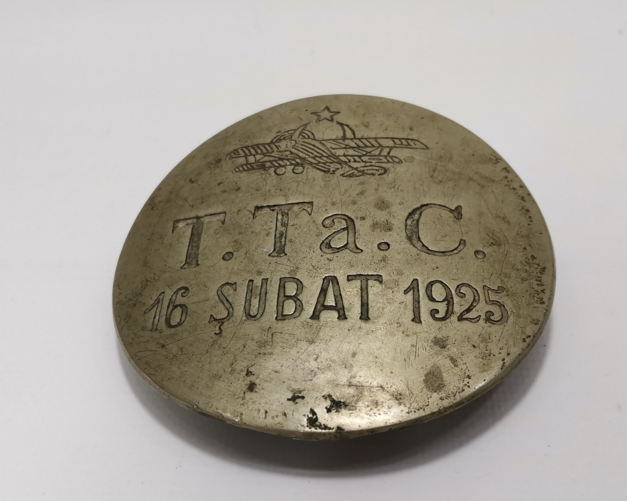 ÇOK NADİR TEYYARE CEMİYETİ KUMBARASI PLAKASI