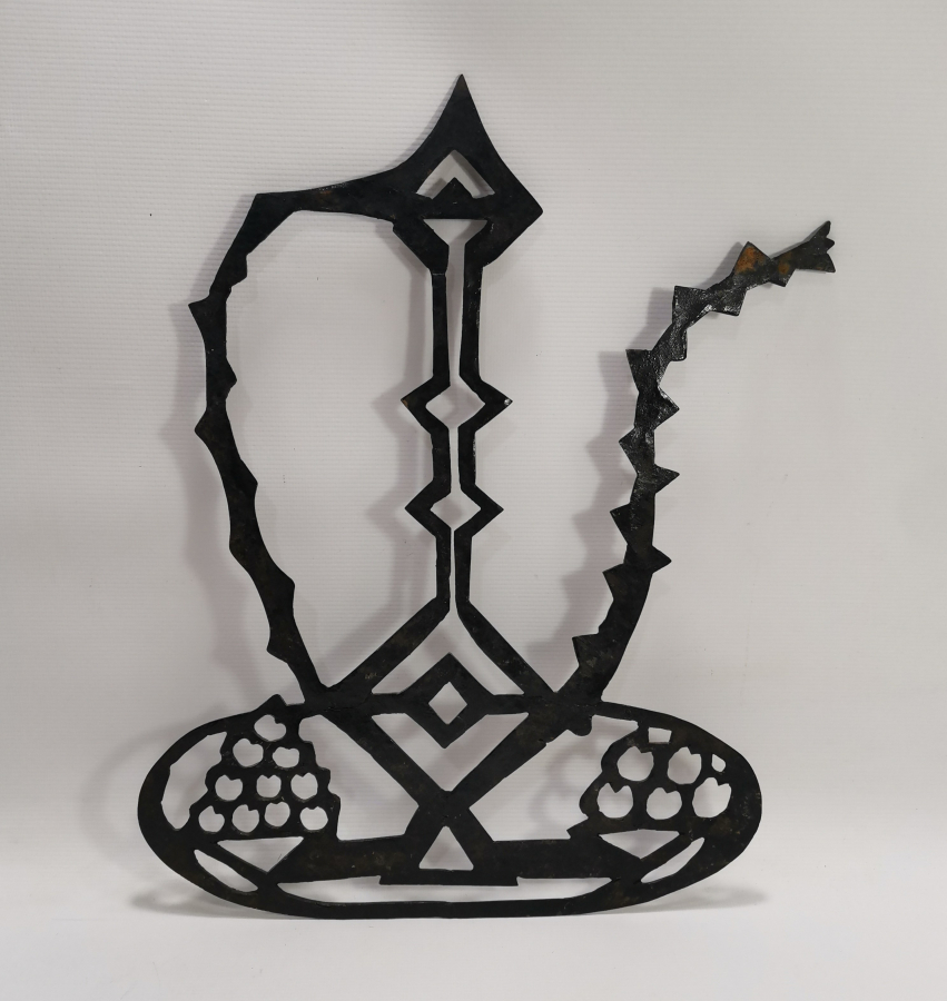 İBRİK FORMUNDA EL YAPIMI BÜYÜK BOY DUVAR APLİĞİ