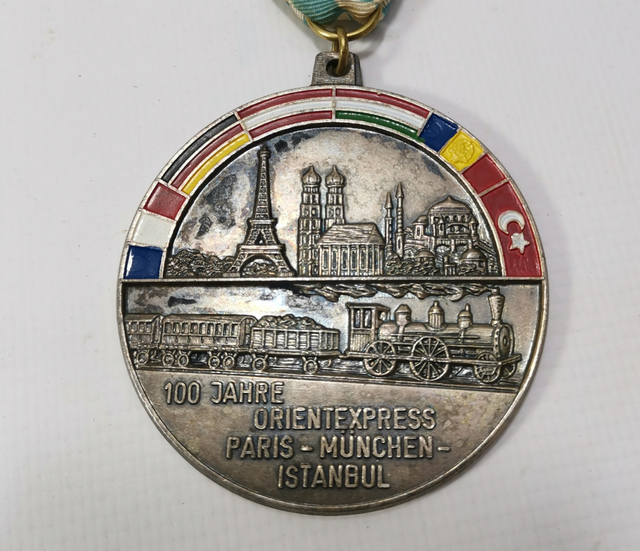 ORİENT EXPRESS'İN 100. YILINA ÖZEL YAPILMIŞ MİNELİ MADALYON