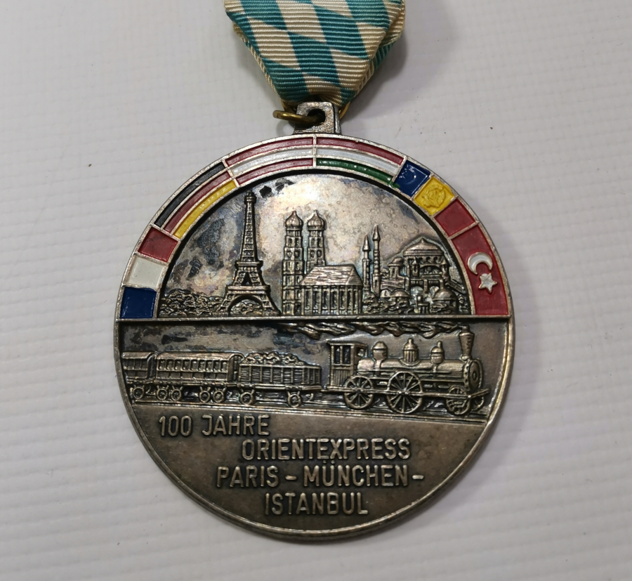ORİENT EXPRESS'İN 100. YILINA ÖZEL YAPILMIŞ MİNELİ MADALYON
