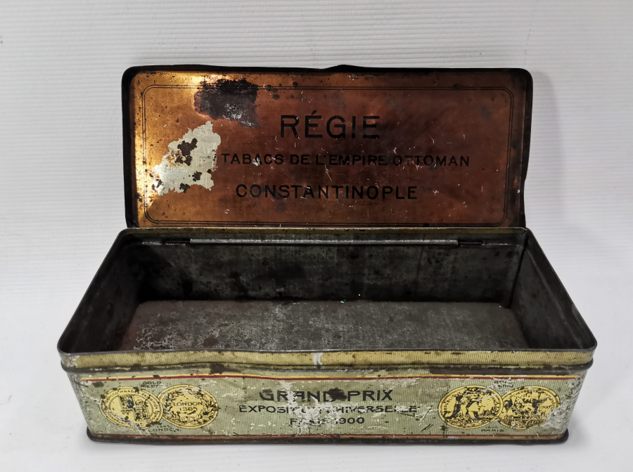OSMANLI DÖNEMİ ÜZERİ OSMANLI DEVLET ARMALI TÜTÜN KUTUSU