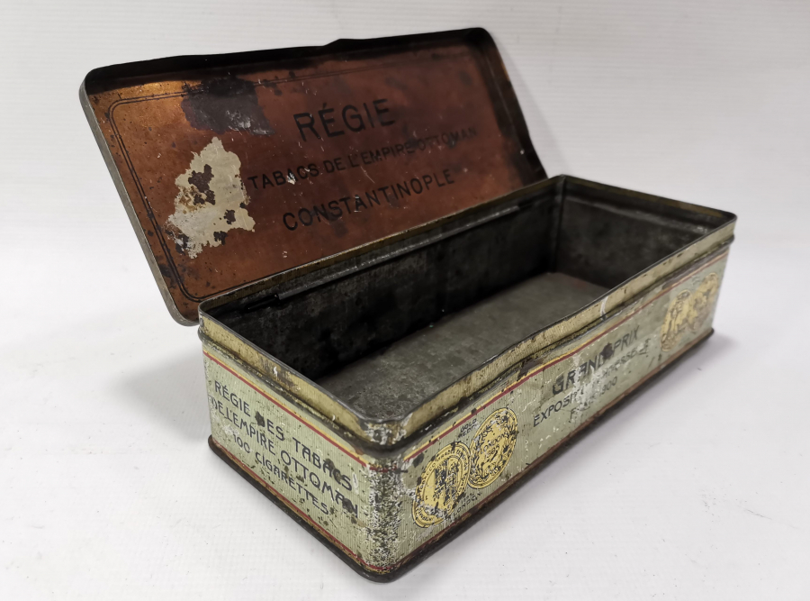 OSMANLI DÖNEMİ ÜZERİ OSMANLI DEVLET ARMALI TÜTÜN KUTUSU