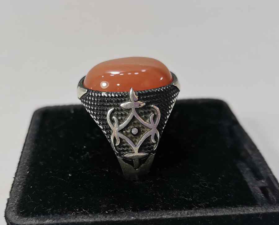 SÜLEYMANİYE AKİKLİ GÜMÜŞ YÜZÜK