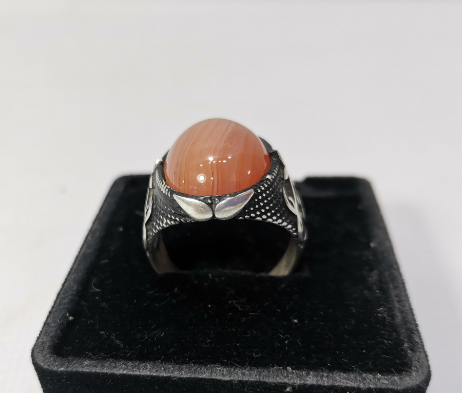 SÜLEYMANİYE AKİKLİ GÜMÜŞ YÜZÜK