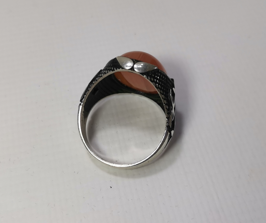 SÜLEYMANİYE AKİKLİ GÜMÜŞ YÜZÜK