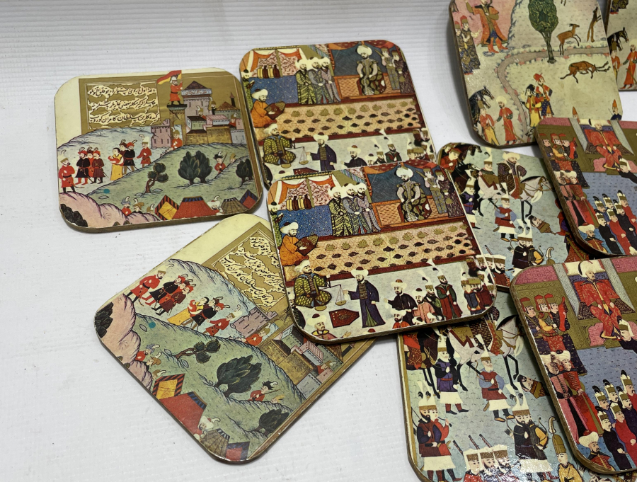 ANTİKA 1970 LERDEN BARDAK ALTLIĞI LOTU