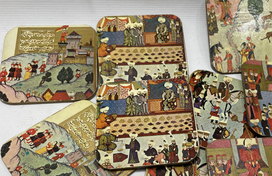 ANTİKA 1970 LERDEN BARDAK ALTLIĞI LOTU