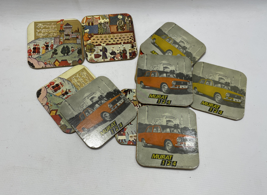 ANTİKA 1970 LERDEN BARDAK ALTLIĞI LOTU