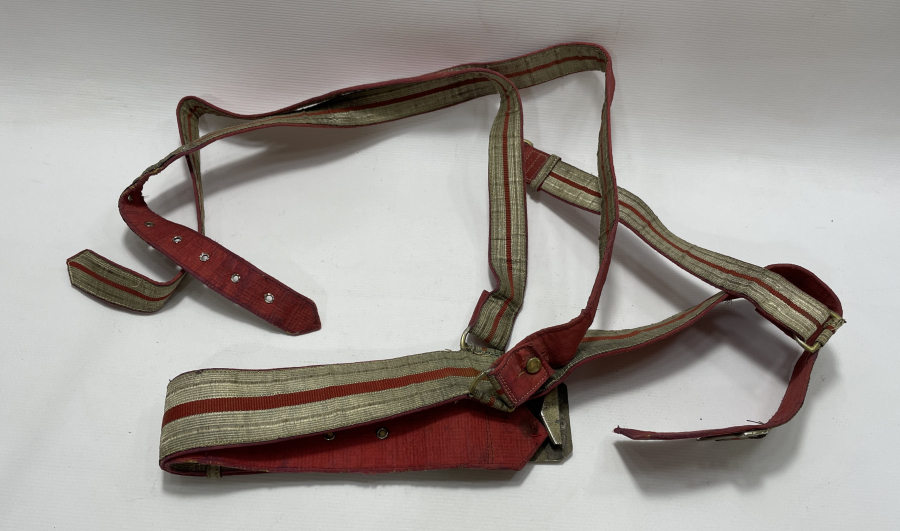 GÜMÜŞ SIRMALI ÇOK NADİR POLİS KOMİSERİ KILIÇ KUŞAMI KEMERİ