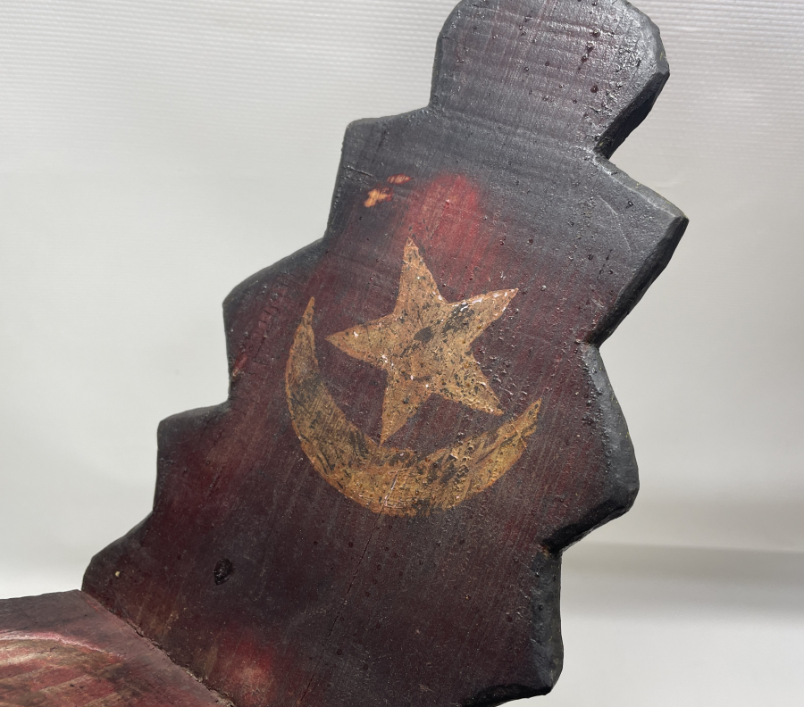 OSMANLI DÖNEMİ AY YILDIZLI AHŞAP KAVUKLUK- LAMBALIK