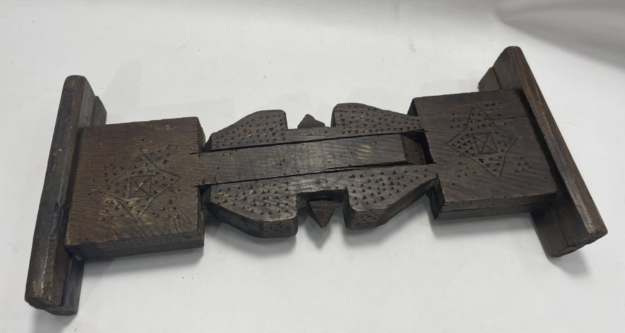 OSMANLI DÖNEMİ İŞLEMELİ AHŞAP SOFRA ALTLIĞI