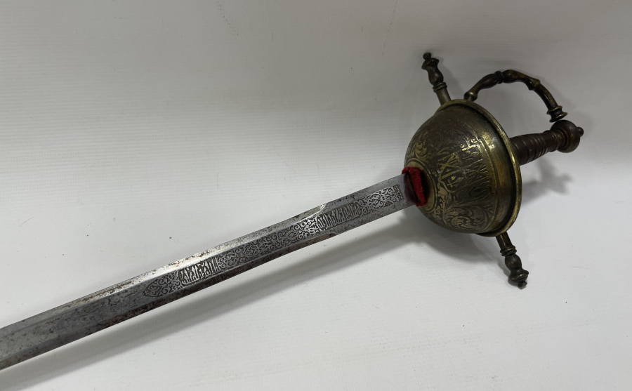 ÜZERİ AYET YAZILI ÇOK NADİR TOLEDO İŞİ KILIÇ