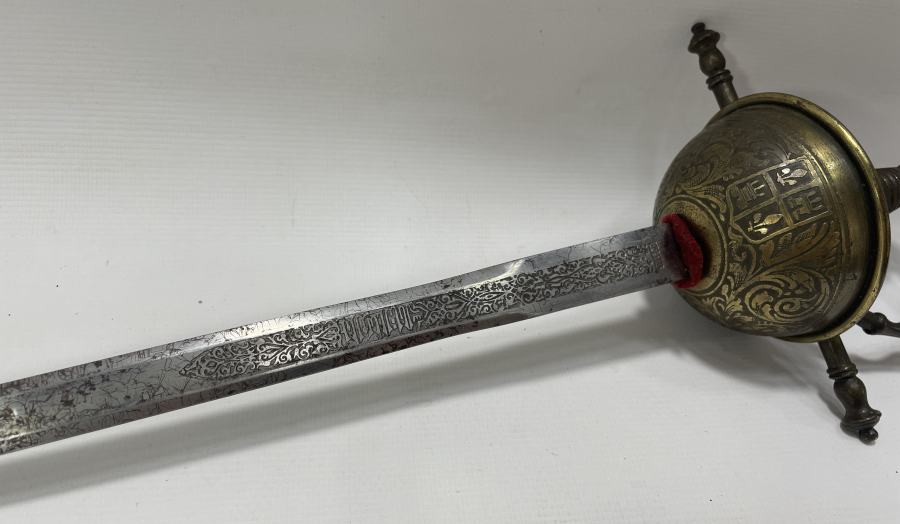 ÜZERİ AYET YAZILI ÇOK NADİR TOLEDO İŞİ KILIÇ