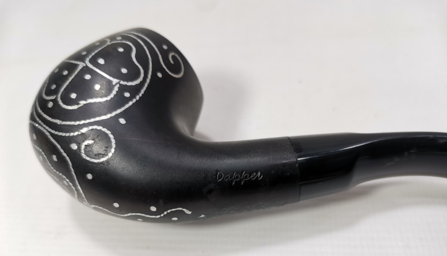 GÜMÜŞ ÇAKMA İŞÇİLİKLİ ANTİKA PİPO