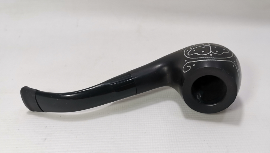 GÜMÜŞ ÇAKMA İŞÇİLİKLİ ANTİKA PİPO