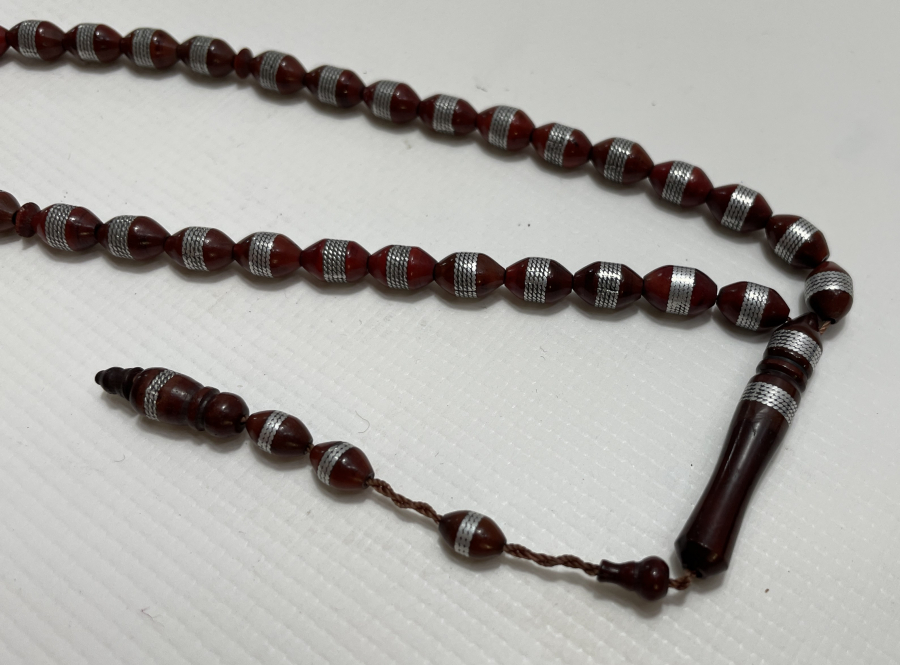 GÜMÜŞ ÇAKMA İŞÇİLİKLİ KUKA TESBİH